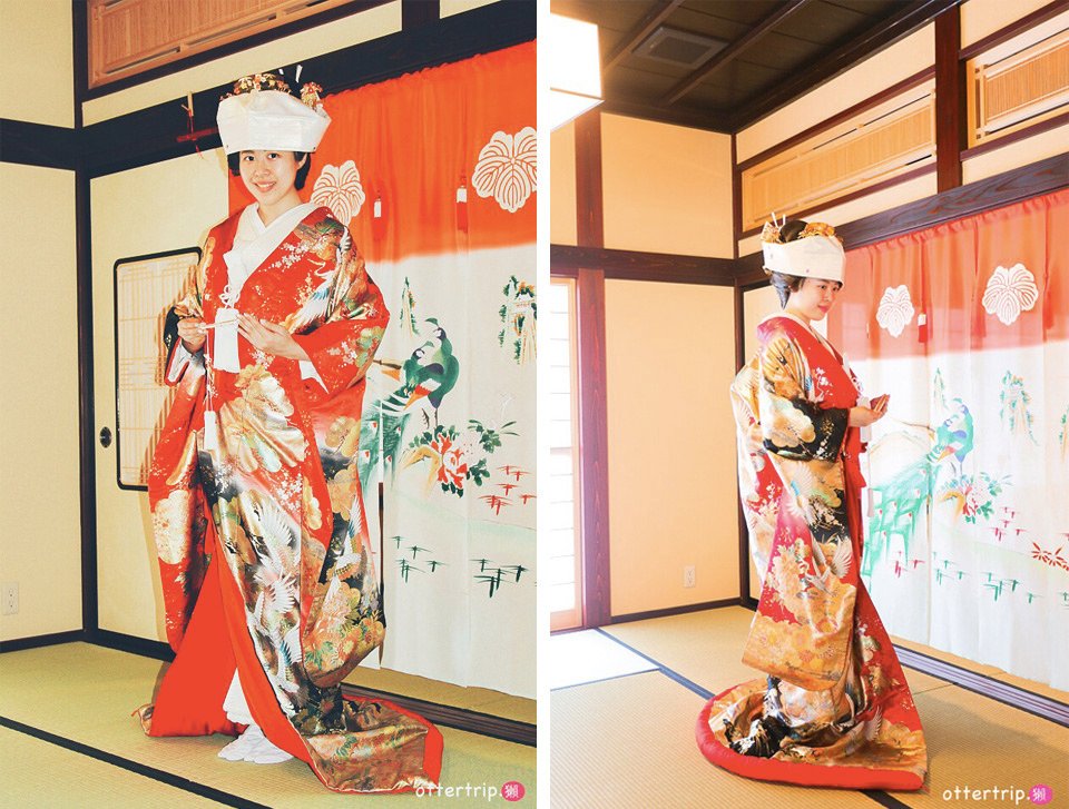 日本北陸 花嫁暖簾館 日本傳統結婚禮服體驗（色打掛或白無垢）只要3千日圓