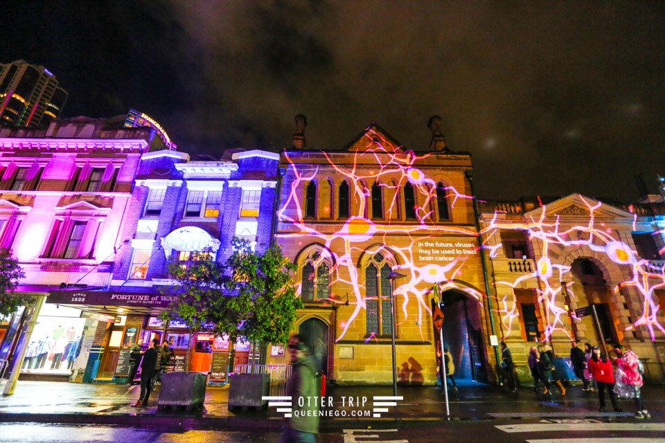 澳洲雪梨景點 Vivid Sydney雪梨燈光藝術節看雪梨歌劇院燈光秀