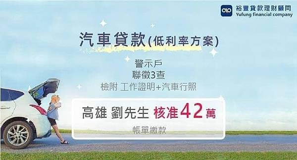 賀~汽車貸款直核42萬🥳🥳