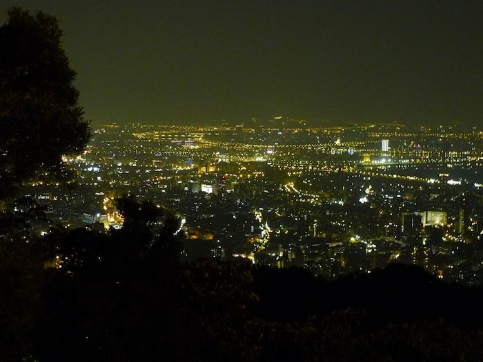 文化大學後山夜景