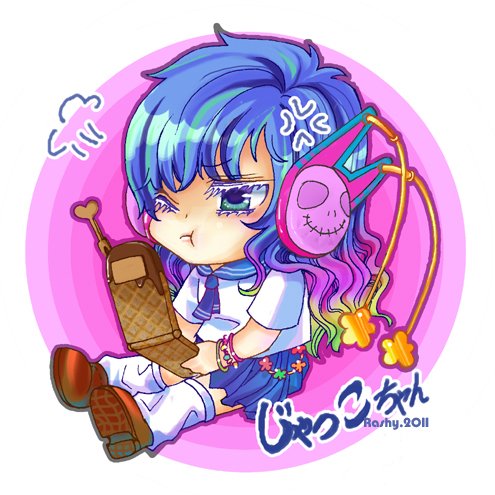 等待來電小少女