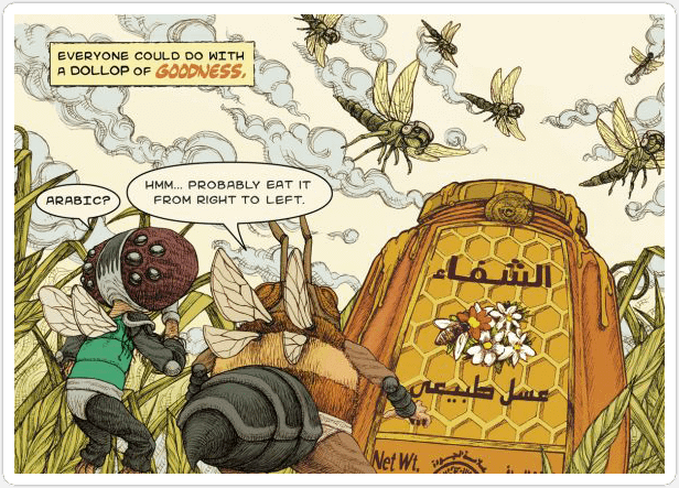 18.Bee &amp; Fly, Arabic.png