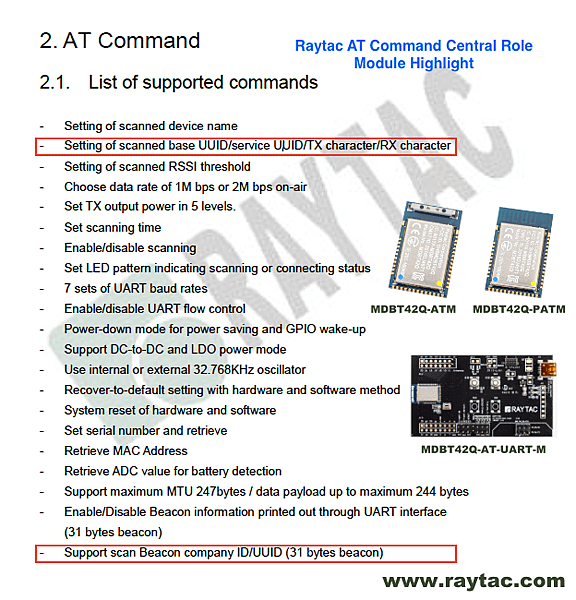 Raytac AT Command Central Role Module Highght.png
