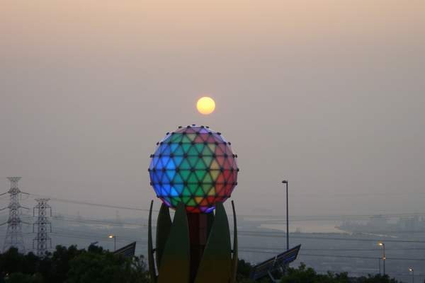 清水休息站黃昏照(2).JPG