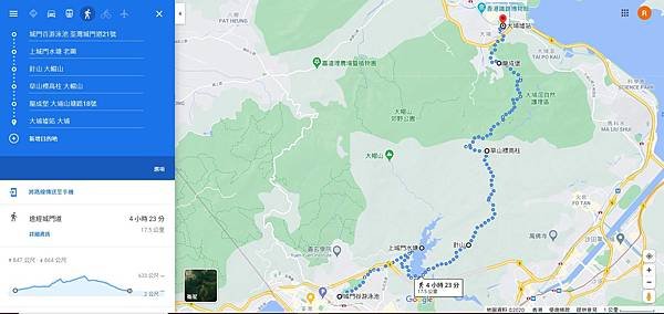 城門水塘-針山草山routing.jpg