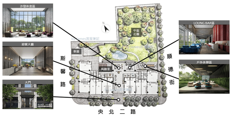 社區一樓全區平面圖