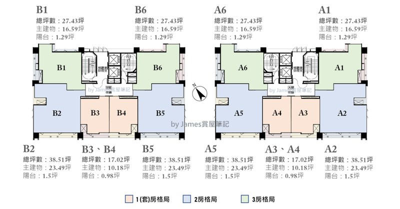 格局坪數圖