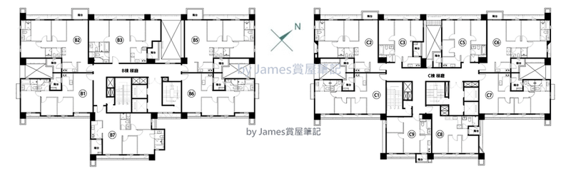 標準層樓層平面圖