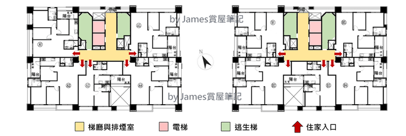 梯廳示意圖