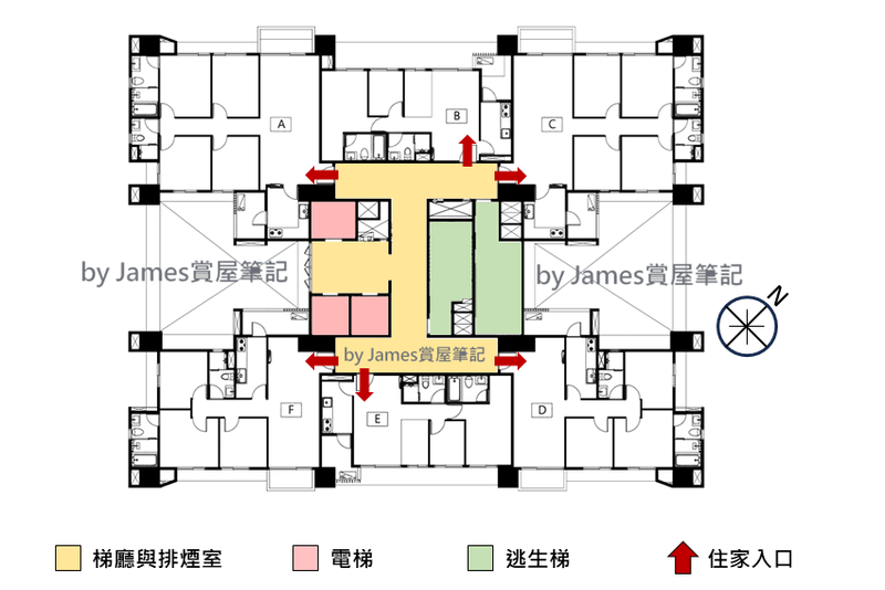 梯廳示意圖