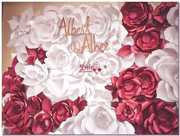 簡約時尚風X紙花婚佈 紙花牆  Albert%26;Albee 01.jpg