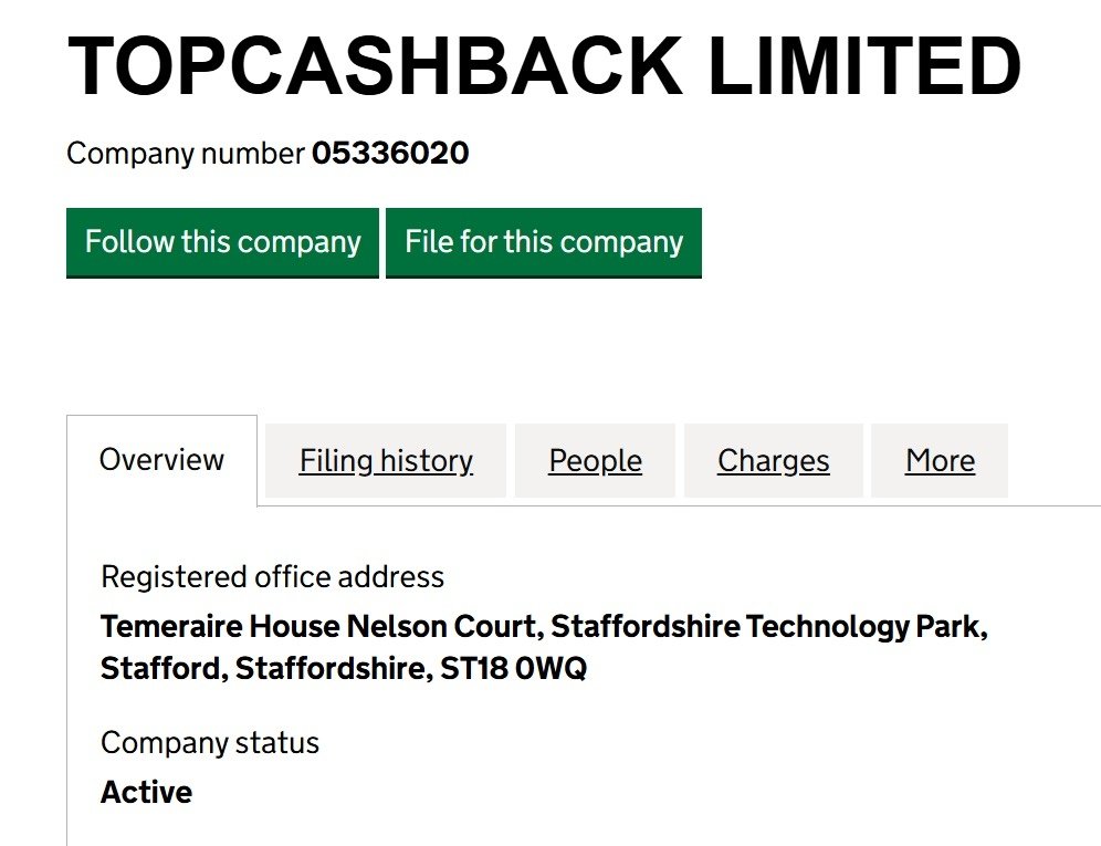 英國政府網站上的Topcashback資料.jpg