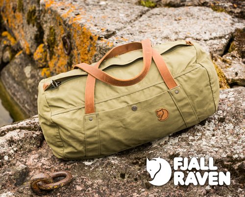 2.【Rockland 15周年慶】必BUY：Fjällräven－Numbers 復古旅行袋+ Kajka 輕量登山背包(Duffel-No4)
