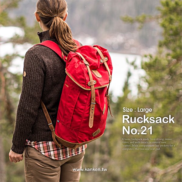 6.【公告】Fjällräven 秋冬到貨第二波－Numbers系列包款，復古機能，席捲回歸(FR 24206 Rucksack No.21 背包L 320紅30L)