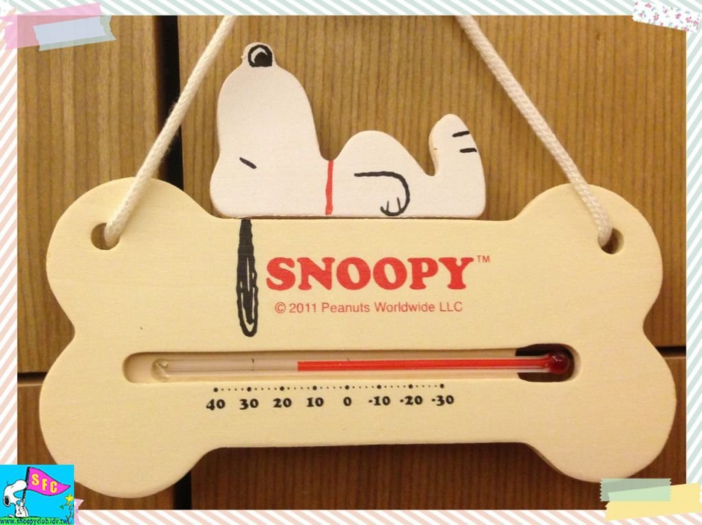 Snoopy室內溫度計