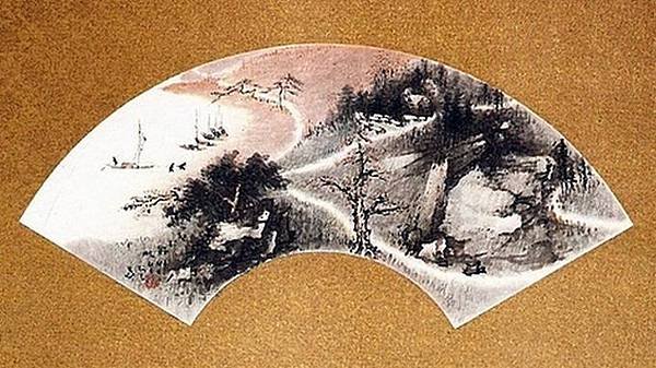 江村歸帆（畫作作者：松竹軒）