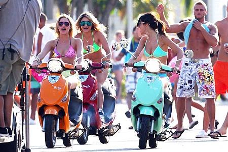 Selena-Gomez-and-Ashley-Benson-Scooters-Spring-Breakers