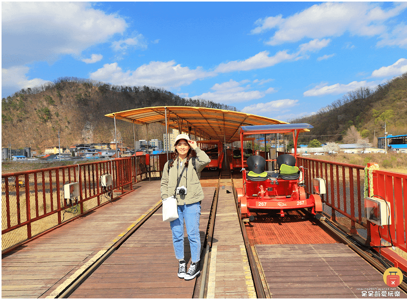 首爾近郊景點｜加平鐵道自行車Rail Park가평레일파크！
