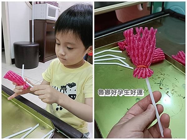 【11y6m&amp;4y10m親子創意】會綁橡皮筋就能變出花！立體