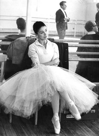 Margot Fontyen sitting in rehearsal room