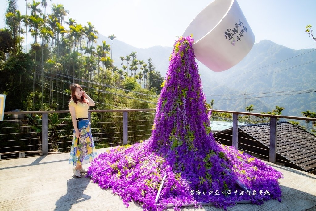 嘉義景點【瑞里小公主咖啡】浪漫紫藤花季，「拈花舞茶」巨型茶杯紫藤瀑布IG打卡新熱點，早午餐／下午茶／火鍋／套餐(含menu)