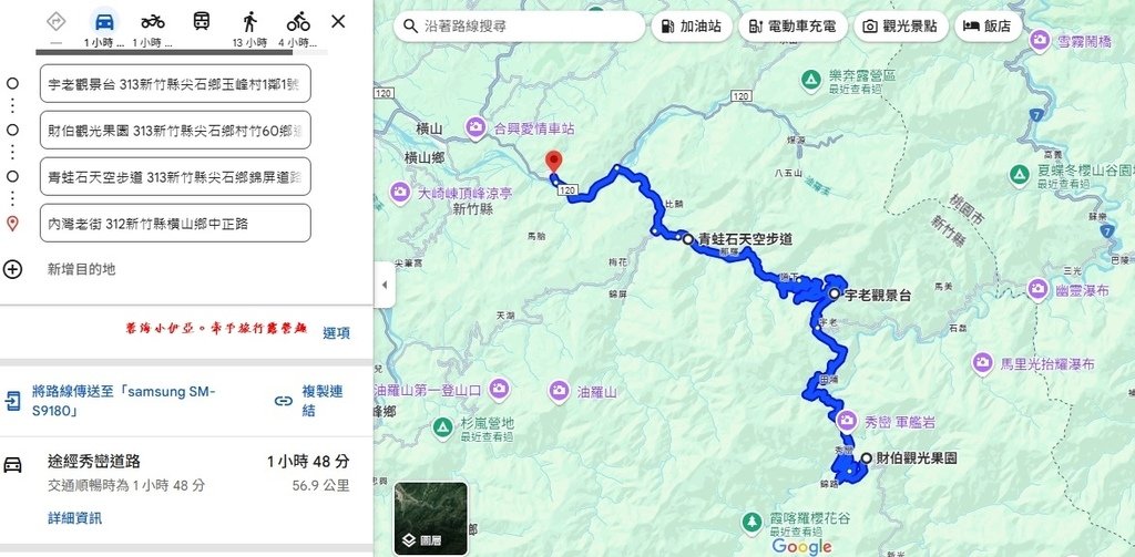 新竹尖石賞櫻秘境【財伯觀光果園】免費賞櫻，獨特粉色富士櫻和黃色油菜花交織