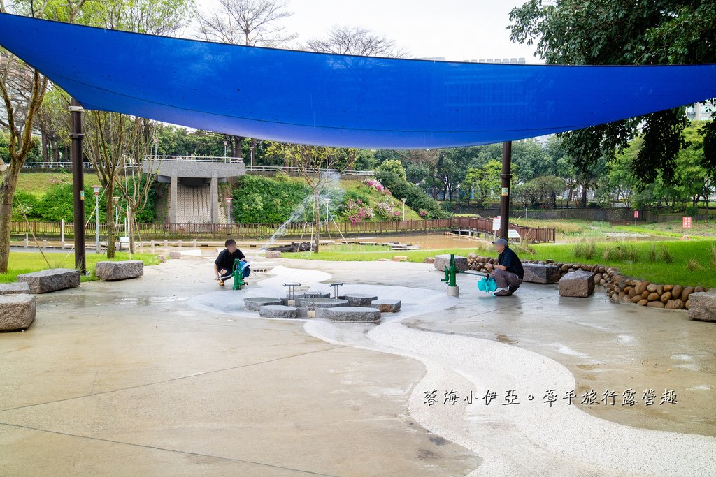 【陽明運動公園2.0版共融式遊戲場】桃氣猿遊戲場、猿林遊戲區、猿氣體健區、噴水廣場、生態水池