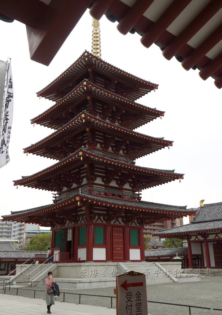 大阪賞櫻景點【四天王寺】讓人心花怒放美麗枝垂櫻，日本最古老的建築樣式之一