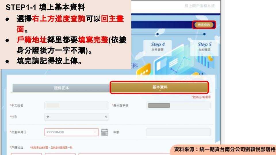 統一期貨-開戶真方便!