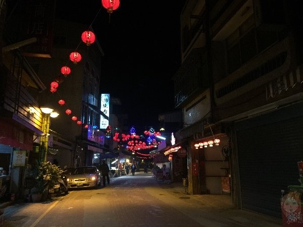 嘉義梅山 太平老街夜晚