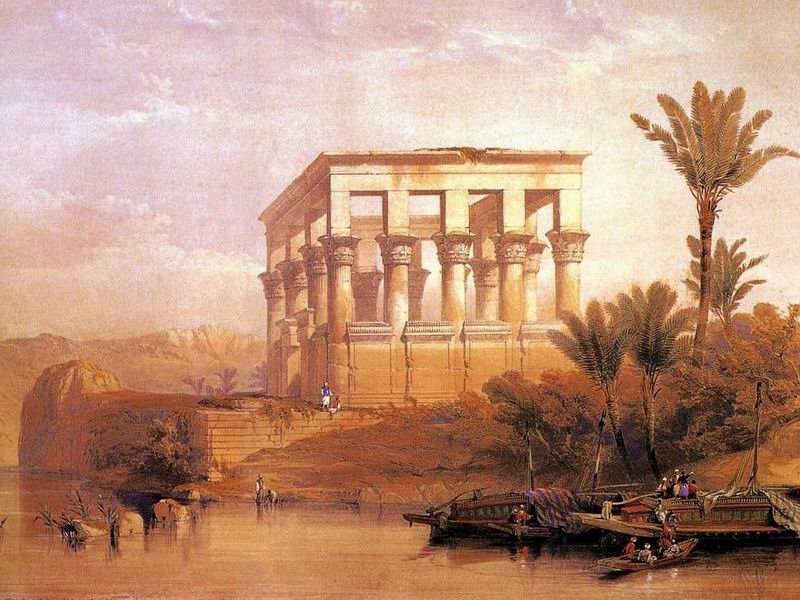 DavidRoberts-HippetralTemplePhilae_1838