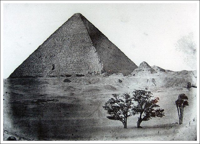Égypte Moyenne. Pyramide de Chéops, 1849