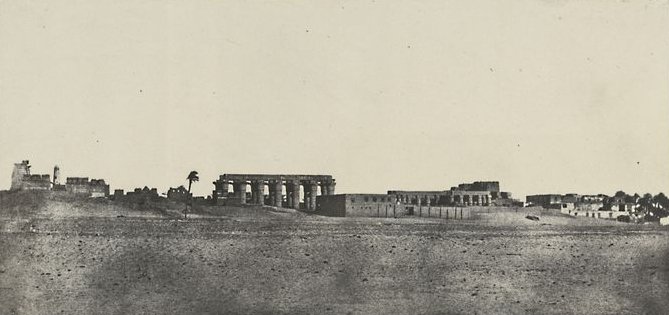 Thèbes. Louqsor, vue générale des ruines, 1850
