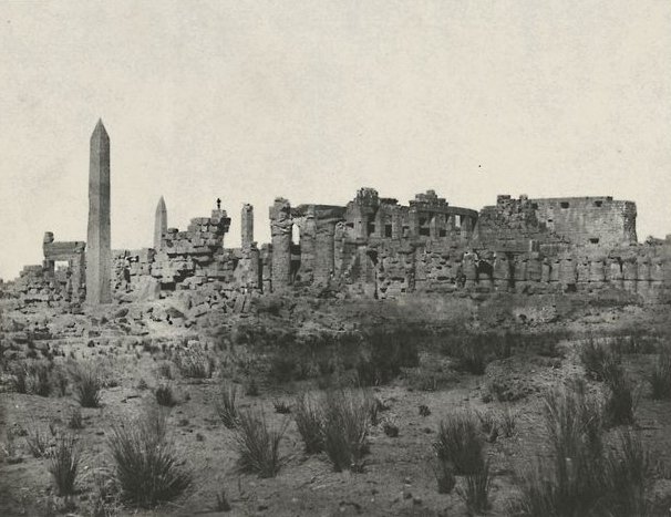 Thèbes. Palais de Karnak, vue générale des ruines, prise au nord, 1852