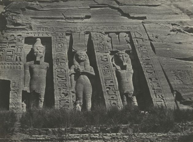 Nubie. Ibsamboul, partie septentrionale du spéos de d&apos;Hathor, 1850