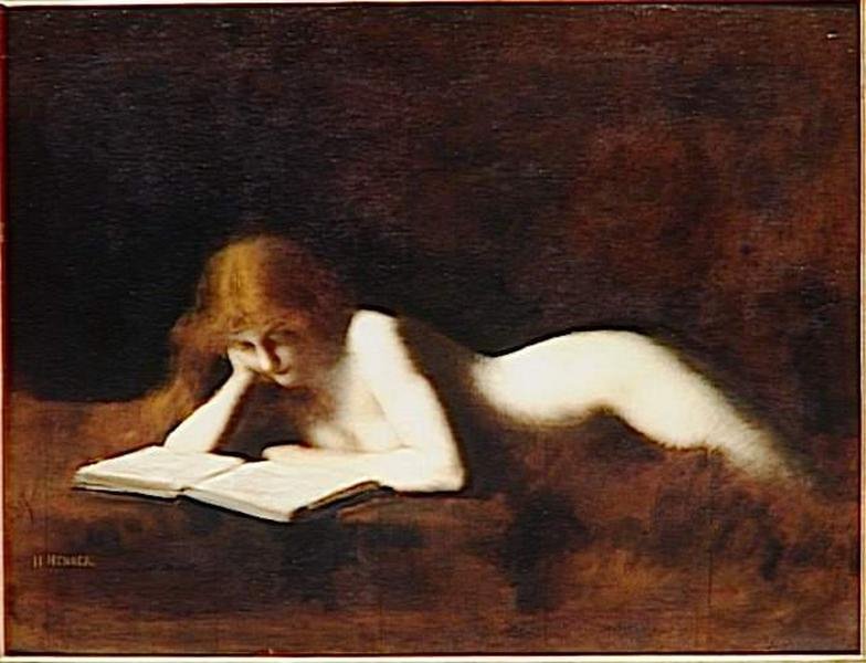 Jean-Jacques Henner ~ La Liseuse(閱讀的女子)