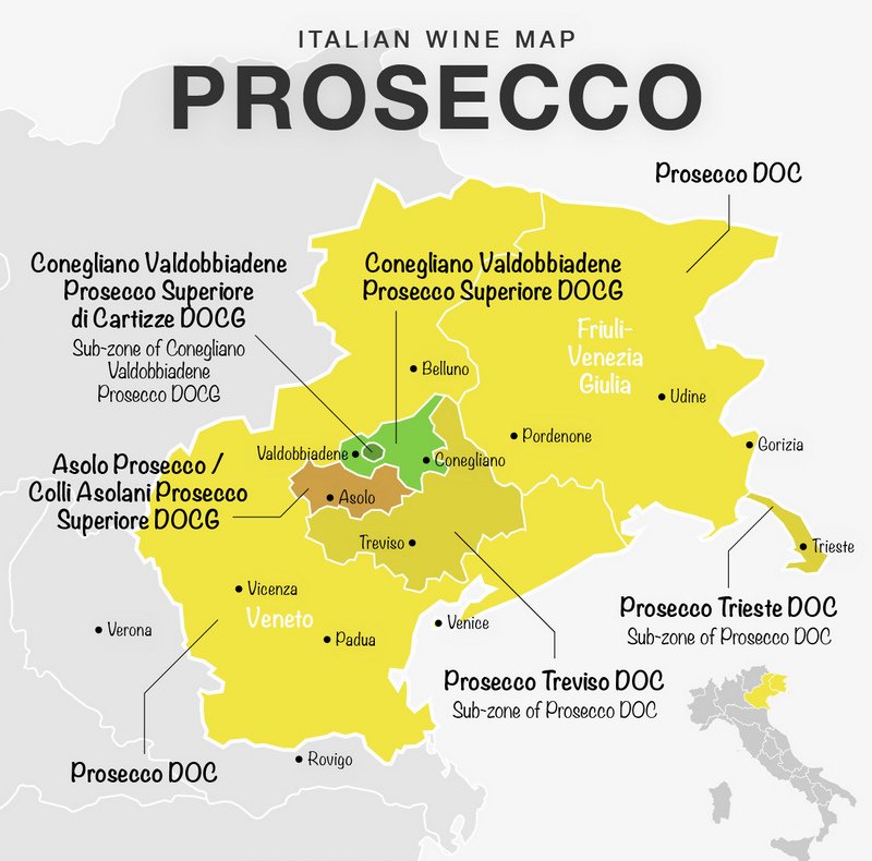 Prosecco法定產區