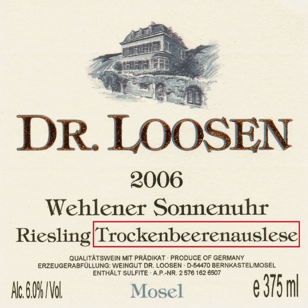 Trockenbeerenauslese