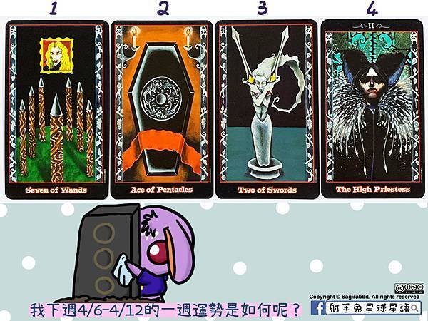 【塔羅運勢分析】─我下週4/6-4/12的一週運勢是如何呢？