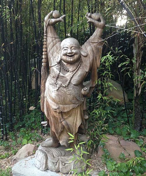 budda in garden