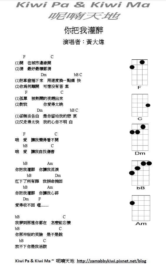 黃大煒-你把我灌醉