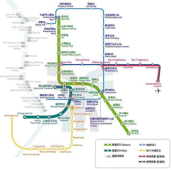 bts-thai map