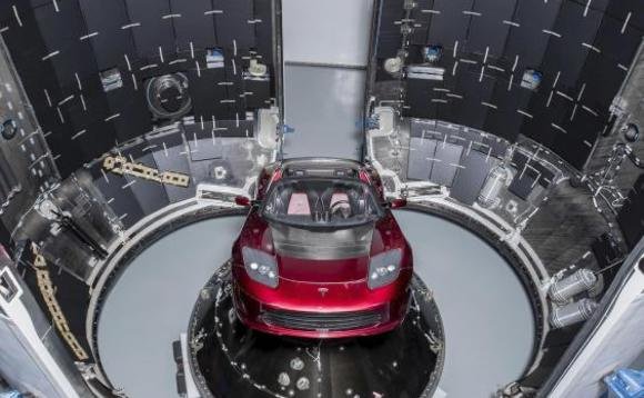 red Tesla Roadster into orbit on SpaceX%5Cs Falcon Heavy rocke.jpg