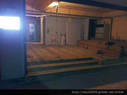 2012/8/19-20-北市廣州街CAMA加盟店木地板施工-使用戶外材:南方松