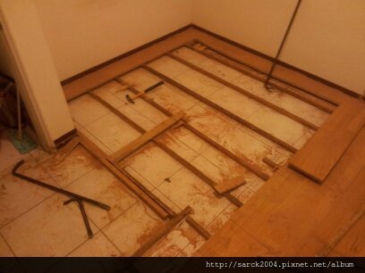 2013*新北市淡水區架高木地板施工*拆除木地板&amp;翻新*伯格橡木/3D同步木紋/手刮系列/理想家!