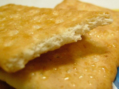 可口奶滋餅乾斷面