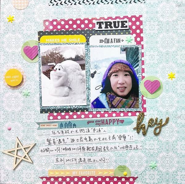 Scrapbooking Gallery 2015No.16 (challenge polka dot)