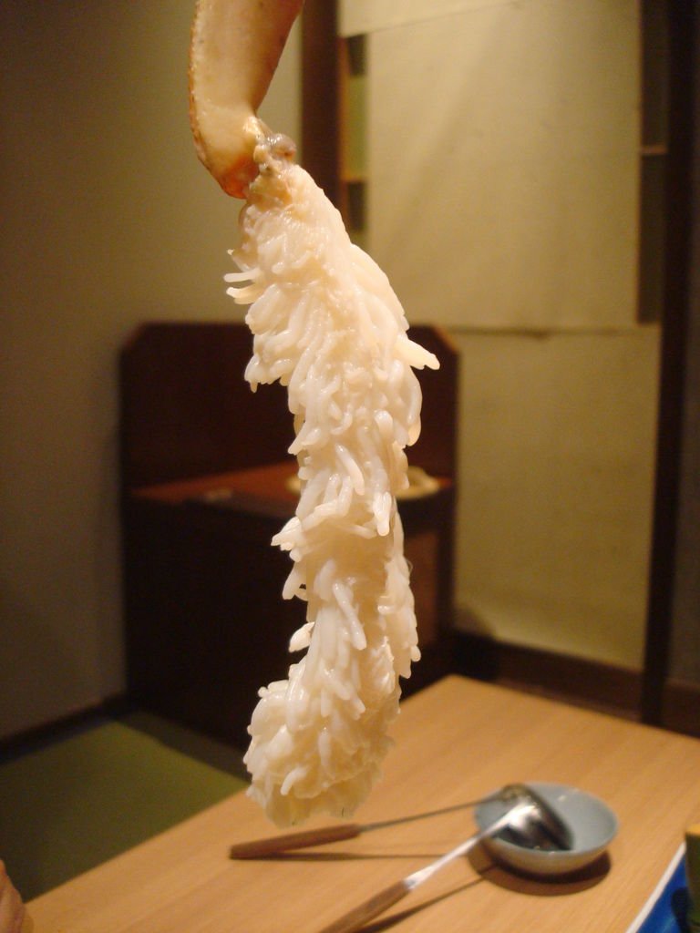 新鮮已去殼松葉蟹腳