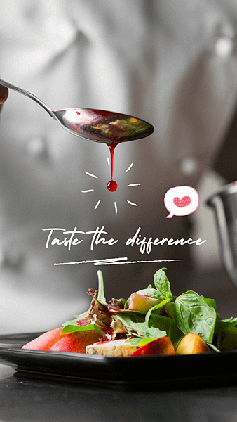 Playful White Restaurant Slogan With Chef Cooking Instagram Story.png