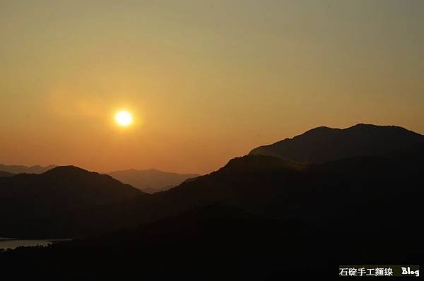 石碇八卦茶園,夕陽